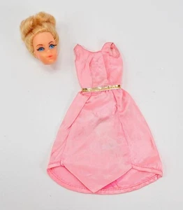 Vintage wachsende hübsche Haare Barbie Kopf & Kleid nur 1972 Mattel - Bild 1 von 12