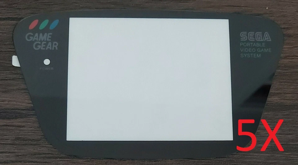 5 x NEU Glass Screen Lens for Sega Game Gear - GameGear Display Glas Linse