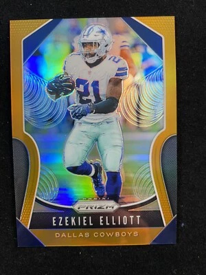 EZEKIEL ELLIOTT 2019 Panini Prizm Orange #38 Cowboys Buckeyes #/249 - Image 1 of 2