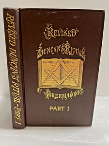 1922 Rituale della Massoneria di Duncan rivisto parte 1 Malcolm Duncan - Foto 1 di 7