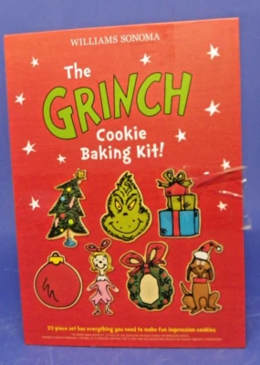 Williams Sonoma "El Grinch" Kit para hornear galletas Juego de 22 piezas NUEVO EN CAJA Foto 1 de 4