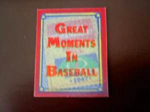 1988 Partitur GREAT MOMENTS IN BASEBALL Do You Remember - Jackie Robinson #42 von 56 - Bild 1 von 3