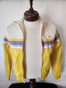 🚨🔥Vintage 80s 90s Ocean Pacific Rainbow Windbreaker Jacket Womens EUC RARE! - Picture 1 of 8