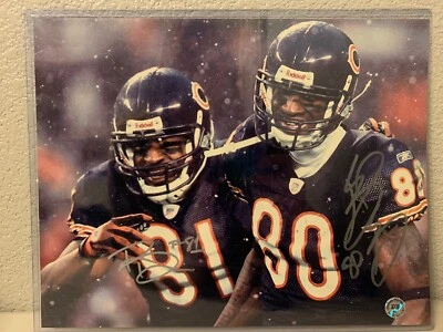 Фотография Бернарда Берриана и Рашида Дэвиса с автографом Chicago Bears 11x14 LOF - Изображение 1 из 4