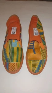 Kwame Baah Multicolor Slipper Damen Halbschuhe Schuhe Größe 9,5 Hergestellt in Ghana Ethno  - Bild 1 von 7