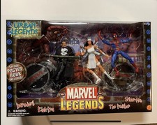 TOY BIZ MARVEL LEGENDS URBAN LEGENDS 4PK DAREDEVIL  ELEKTRA  PUNISHER   SPIDERMN