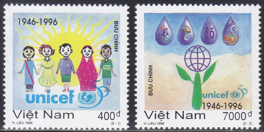 Vietnam 1996 (2782-2783) Unicef Foto 1 de 1
