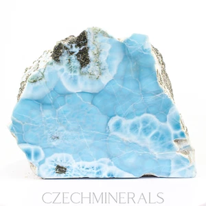 623g GROSSE natürliche echte LARIMAR Museumsqualität, einseitig poliert #K01 - Bild 1 von 7