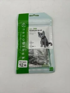 Nanoblock Building Blocks 120 Pieces Russian Blue Cat NBC_266 - New - Picture 1 of 4