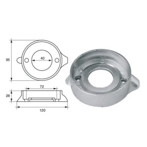Anodo per motori Volvo-Penta 876286 Zinco - Foto 1 di 1