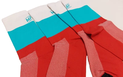 2 PAIRS !  Women Men's PRO Cycling Socks  Breathable, asymmetric Left and Right - Image 1 of 4