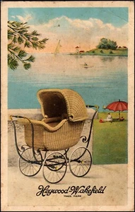 Heywood-Wakefield Baby Carriage Advertising Postcard Faller Bros. Wilmerding PA - Picture 1 of 2