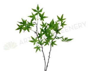 NEW Artificial Flowers/Plants LEA0117 Green Maple Foliage 95cm - Picture 1 of 5