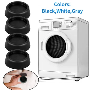 4 x Washing Machine Kitchen Appliance Anti Vibration Feet Rubber Protector Pads - Picture 1 of 10
