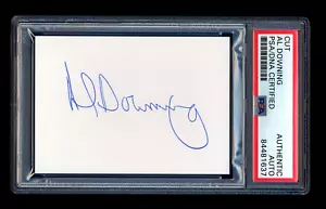 AL DOWNING SIGNED MINT CUT PSA/DNA AUTOGRAPHED NEW YORK YANKEES LA DODGERS - Picture 1 of 1