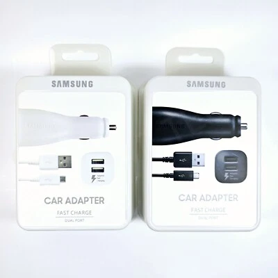 Original Samsung Galaxy S6 S7 edge Note 5 Fast Car Charger w/ Micro USB Cable - Image 1 of 2