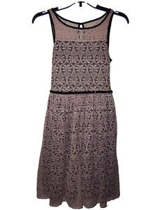 Speechless Girls Lace Dress Pink & Black Beaded Size 16 - Picture 1 of 7