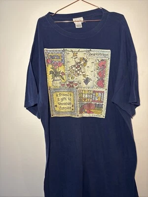 Camisa de noche vintage 100 % algodón tocador fair de gran tamaño Country Cottagecore Foto 1 de 4