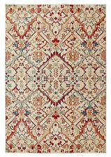 Traditional Oriental Style Nomadic Vintage Red Beige Easy care Rugs Hall Runner