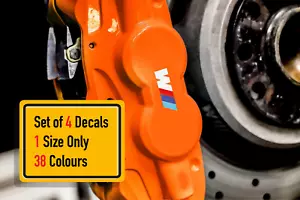 4 x Compatible with BMW M performance ///M Sport Brake Caliper Decals Stickers - Picture 1 of 3