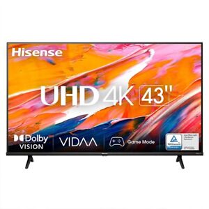 Hisense Smart TV 43" 4K UHD LED DVBT2/C/S2 HDR USB Bluetooth Nero TVLHIS43A69K