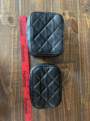 "2 planificadores de maquillaje Trish McEvoy negros acolchados 6x5"" 6x4""" Foto 1 de 4