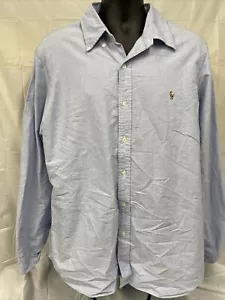 Ralph Lauren Men's Light Blue Long Sleeve Button up Shirt Classic Fit SIZE: XL - Picture 1 of 4