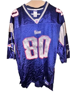 Vintage Reebok On Field Troy Brown #80 New England Patriots Men's Jersey 2XL - Picture 1 of 11