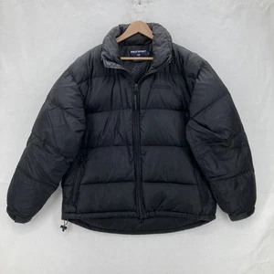 Polo Sport Ralph Lauren Jacke Herren Medium schwarz Daunen Puffer durchgehender Reißverschluss Nylon Vintage - Bild 1 von 11