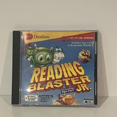 Reading Blaster Jr. PC Educational Game Ages 4-7 - Authentic Original 1996 - Image 1 of 3