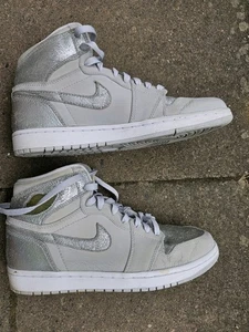 Nike Air Jordan 1 Hi Silver Retro Anniversary GR. 43 - Bild 1 von 10