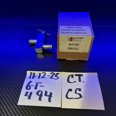 (1) 84821 Four Seasons HVAC Heater Fitting, Genuine Four Season Product - Image 1 of 4