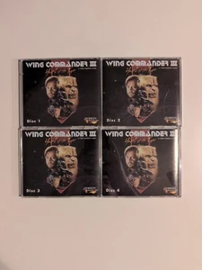 Wing Commander III 3 Heart Of The Tiger - PC - 4 Discs CD ROM PC Video Game - Picture 1 of 2