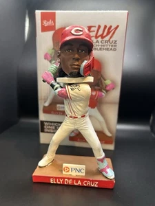 ELLY DE LA CRUZ CINCINNATI REDS SWITCH Hitter White BOBBLE Head 4-12-25 Same Day - Picture 1 of 4