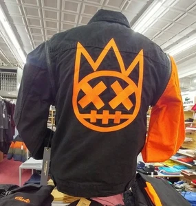 Cult of Individuality Mens Rare Denim Black Orange ZipOff Sleeves XXXL Fits XL - Picture 1 of 12