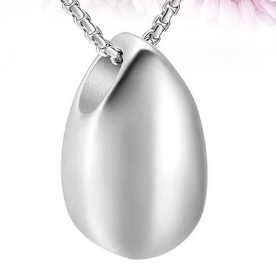 Ciondolo in urna apribile Ciondolo a forma di goccia d'acqua Ciondolo fai da te - Immagine 1 di 4
