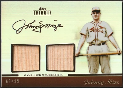 Johnny Mize 2011 Topps Tribute Dual Relics Bat /99 #TDR-JM Cardinals 🔥 - Image 1 of 2