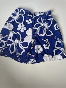 Blue Curl Shorts Men’s L Board Surf Swim Shorts Inside Pocket Floral Multicolor - Picture 1 of 8