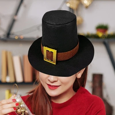 Sombrero de copa de Navidad regalo suministros de fiesta para papeles jugando banquetes vestido elegante Foto 1 de 4