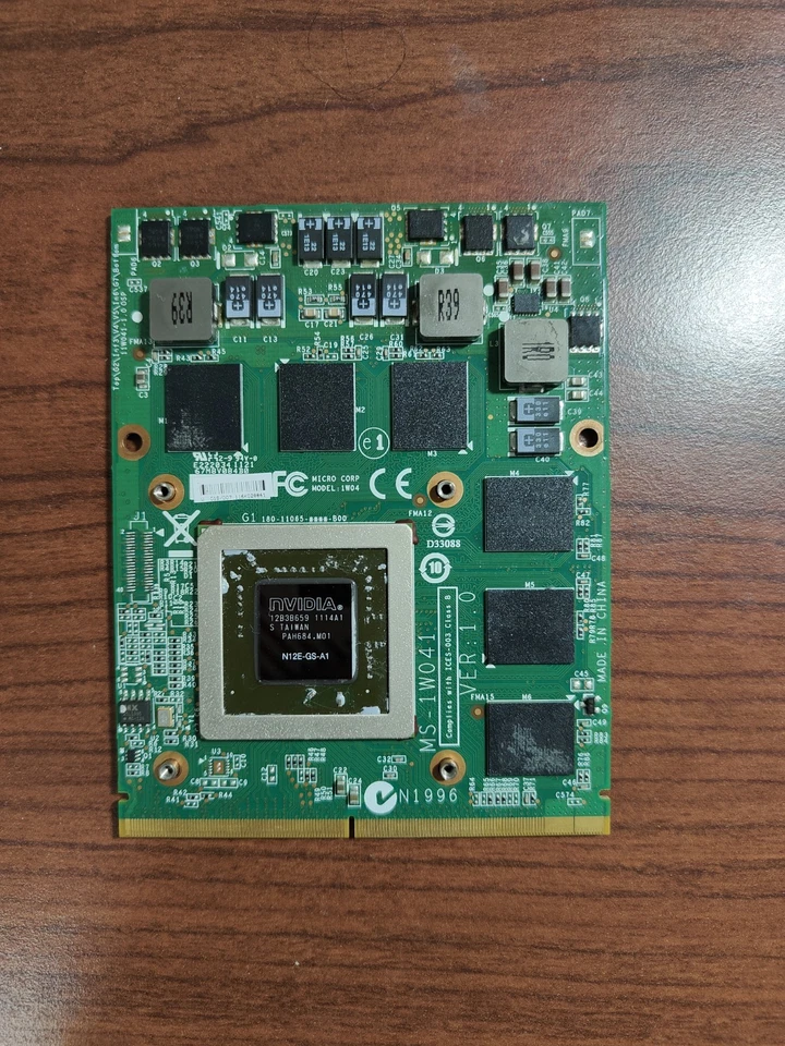 MSI NVIDIA GTX 560M 1.5GB GDDR5 MXM 3.0b N12E-GS-A1 Graphics Card  - Image 1 of 4