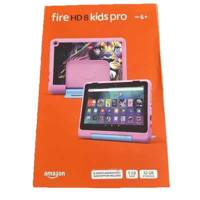 Amazon Fire HD 8 Kids Pro 12th Gen 32GB Wi-Fi, 8" Tablet - Pink - Image 1 of 2