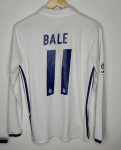 Adidas Real Madrid Bale #11 2016 Größe Small Fußball Futbol Trikot Langarm - Bild 1 von 9