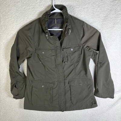 Chaqueta de campo Eddie Bauer para mujer XL verde cortavientos Softshell cremallera completa Foto 1 de 4