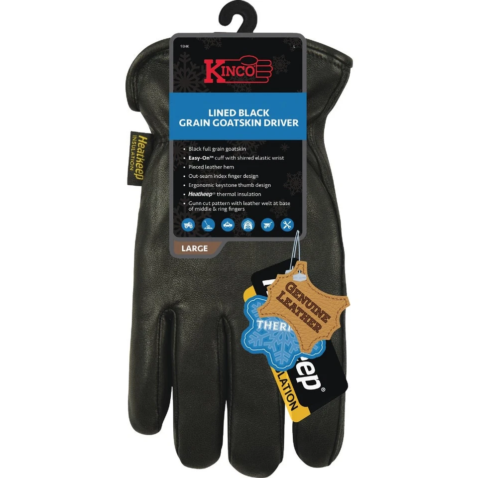 Kinco Men's Medium Full Grain Goatskin Thermal Insulated Winter Work Glove - Image 1 of 3