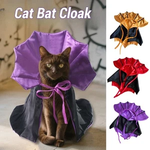 Lustiges Haustier Halloween Kostüm Hund Katze Kostüm für kleine Hunde Cosplay Vampir Umhang - Bild 1 von 14