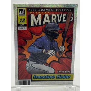 2022 Donruss Baseball Francisco Lindor Marvels Diamond Card #M10 - Bild 1 von 4