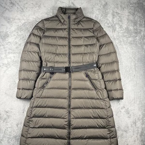 Moncler Abrigo Puffer Talla 0 Reino Unido 6-8 Mujer Negro Largo Plumón Auténtico Invierno - Imagen 1 de 16