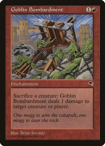 Tempest  MTG  1 Goblin Bombardment  Magic - Picture 1 of 2