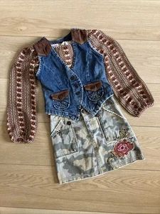 Vtg Y2K Mary Kate And Ashley Girls Sz 4/5/6, 3 Piece outfit Fall Autumn floral - Picture 1 of 17