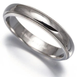 Auth Tiffany&Co. Ring Together Milgrain 4mm US9.25-9.5 950 Platinum - Picture 1 of 4
